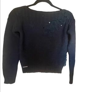 Cotton sweater black